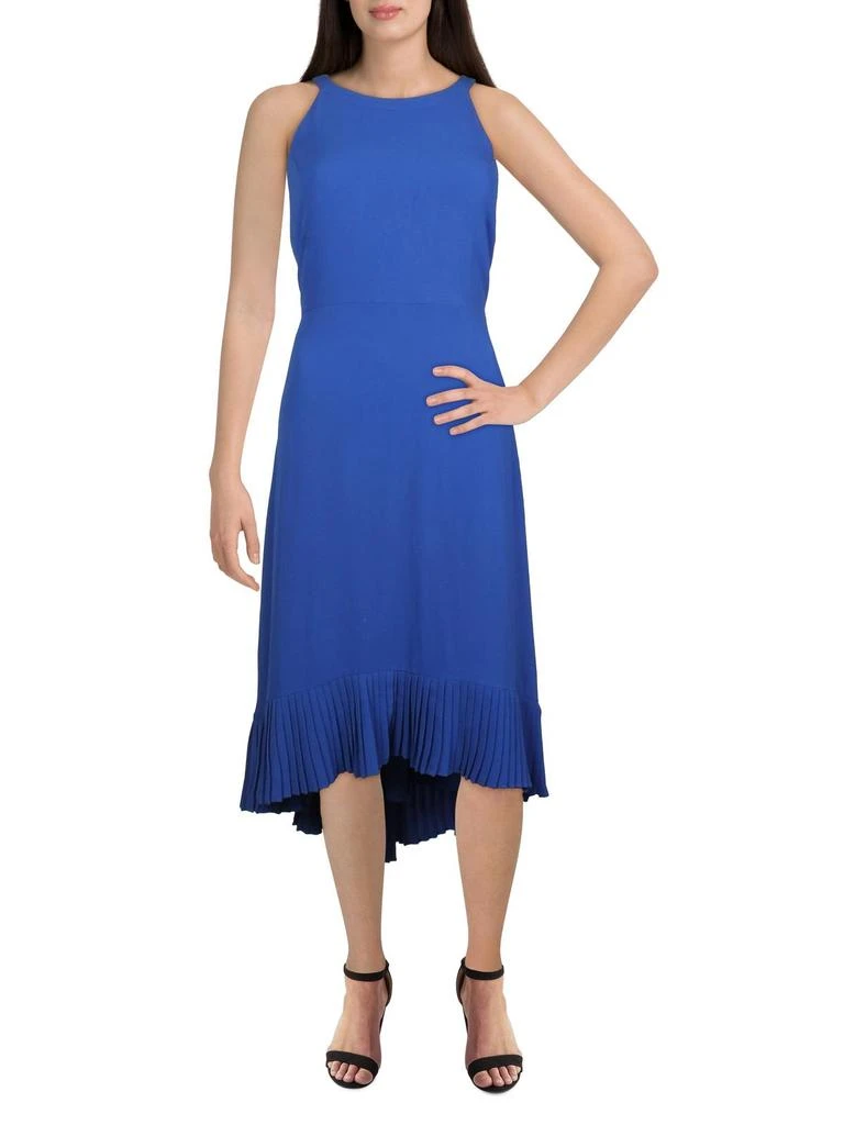 Womens Pleated Tea Length Midi Dress 商品