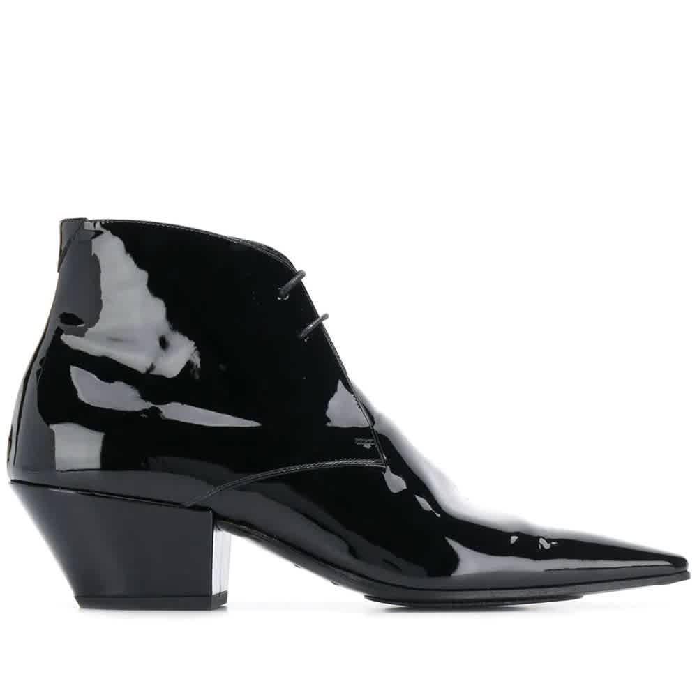商品Yves Saint Laurent|Black Belle 45Mm Lace-Up Boots,价格¥3322,第1张图片