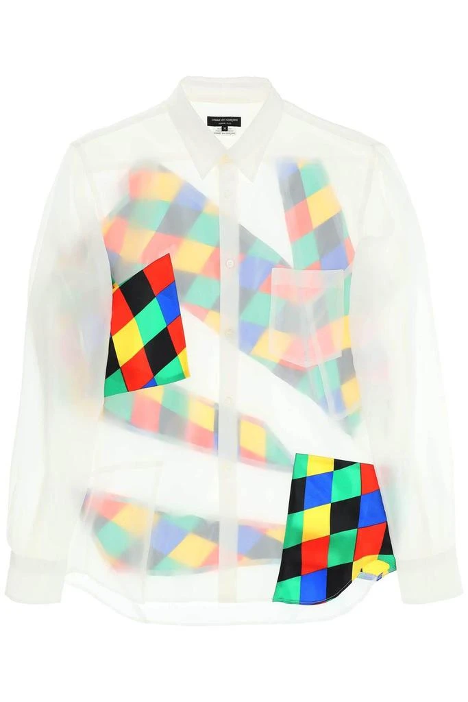 商品Comme des Garcons|SEMI-TRANSPARENT PATCHWORK SHIRT,价格¥2080,第1张图片