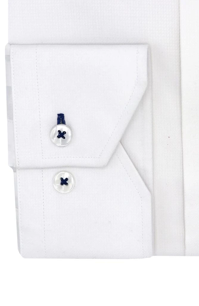 商品Lorenzo Uomo|Trim Fit Textured Stretch Dress Shirt,价格¥327,第2张图片详细描述