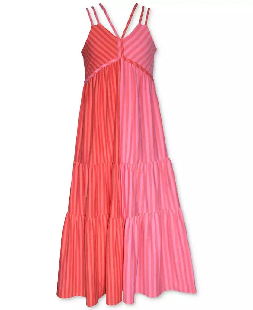 商品Bonnie Jean|Big Girls Sleeveless Striped Maxi Dress,价格¥112,第2张图片详细描述