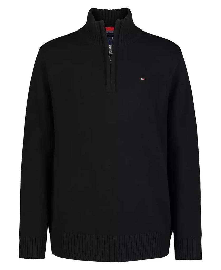 商品Tommy Hilfiger|Toddler and Little Boys Solid 1/4 Zip Sweater,价格¥157,第1张图片