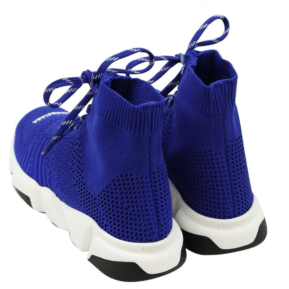 商品Balenciaga|Blue White & Black Lace Up Speed Trainers,价格¥2185,第3张图片详细描述