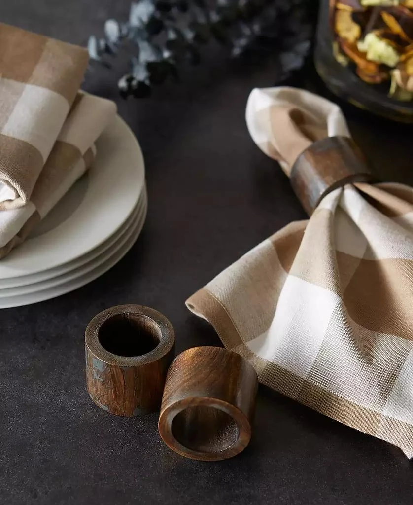 Wood Band Napkin Ring Set of 6 商品