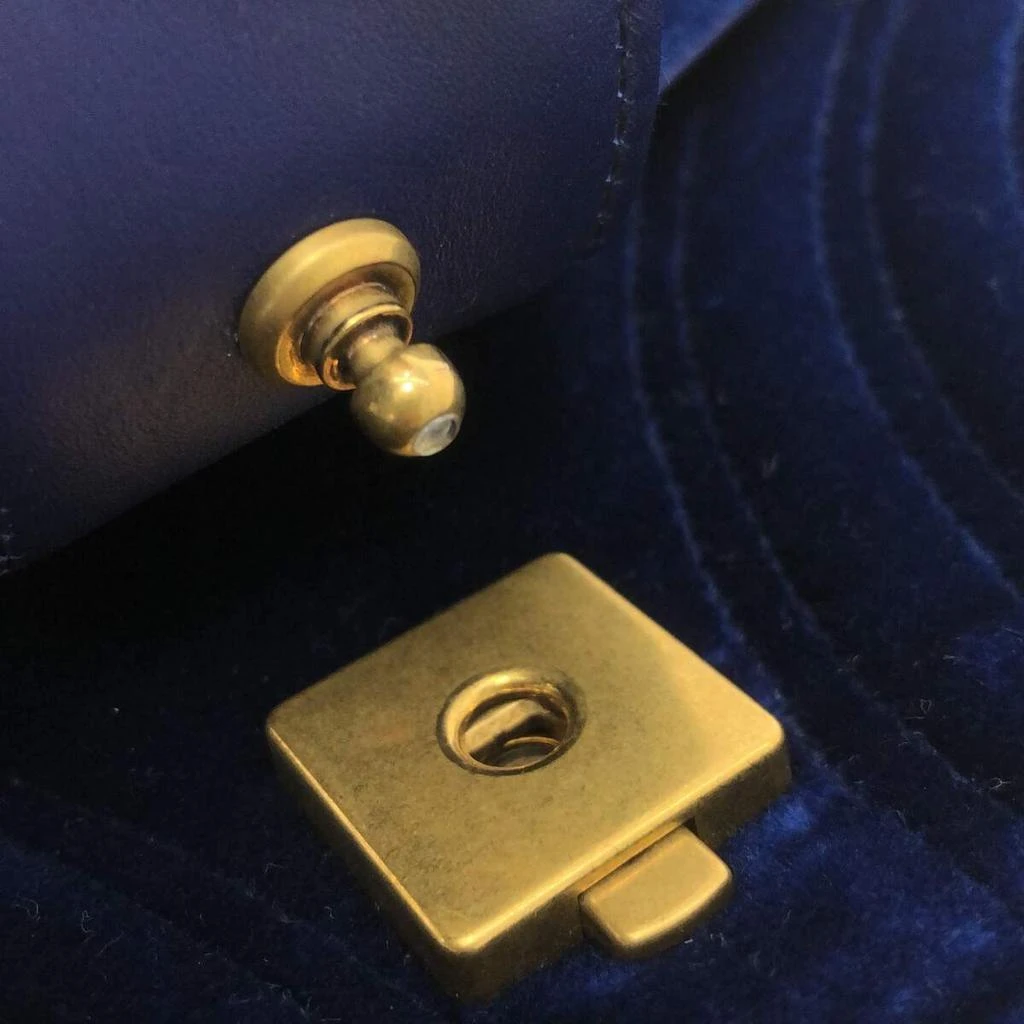 Gucci Navy Velvet GG Marmont shoulder bag 商品