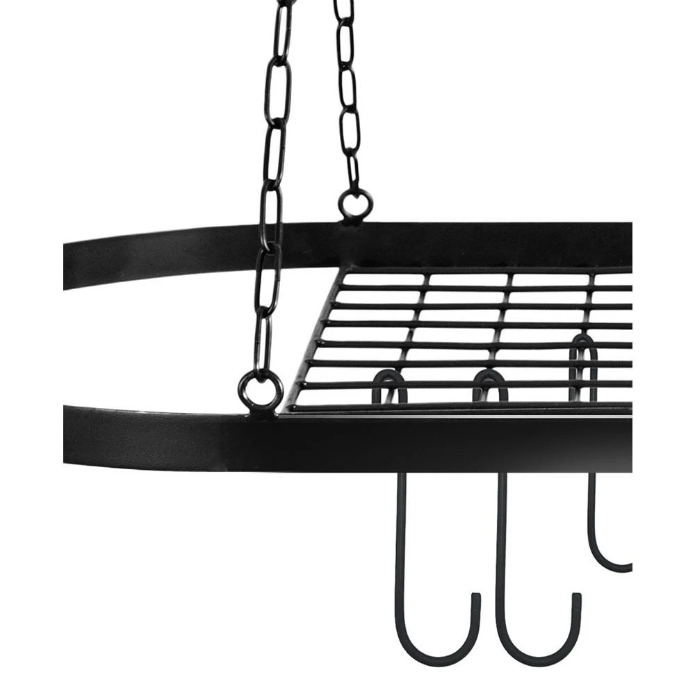 商品Sorbus|Pot and Pan Rack for Ceiling with Decorative Hooks,价格¥519,第2张图片详细描述