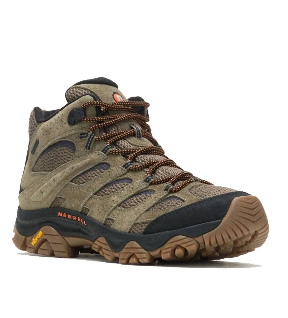 商品Merrell|Men's Moab 3 Mid Waterproof Hiking Boot In Olive/gum,价格¥778,第1张图片