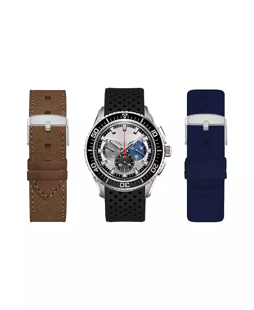 商品American Exchange|Men's Analog Interchangeable Strap Watch Set 44mm,价格¥152,第1张图片