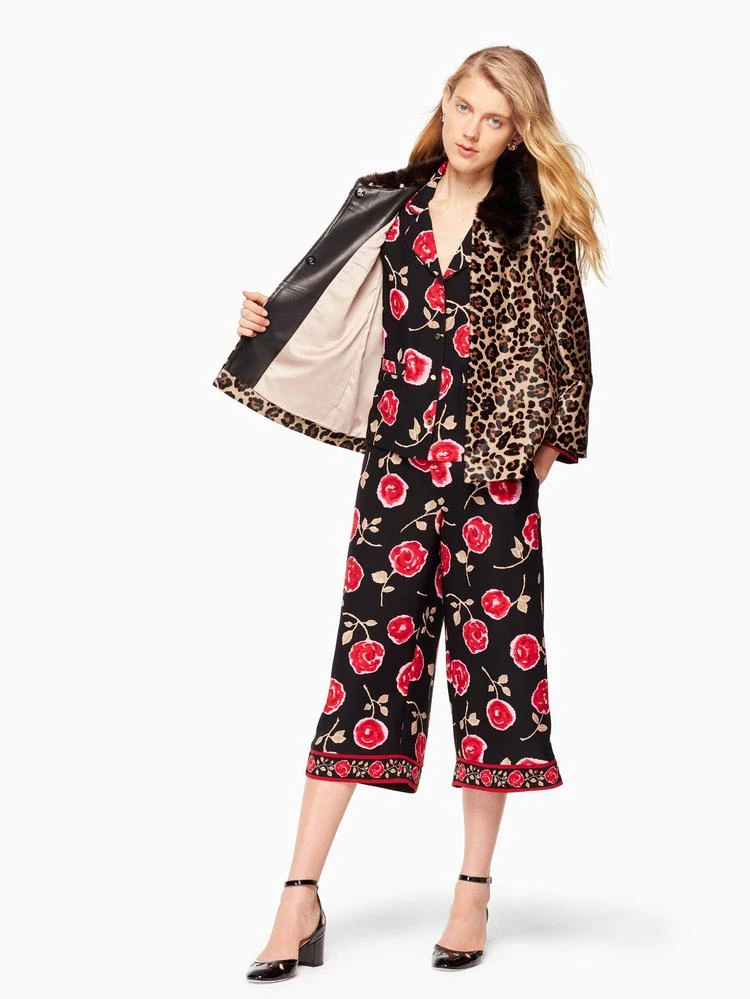 商品Kate Spade|leopard-print pony hair jacket,价格¥10104,第3张图片详细描述