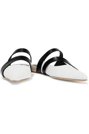 商品JW Anderson|Two-tone leather slippers,价格¥1558,第2张图片详细描述