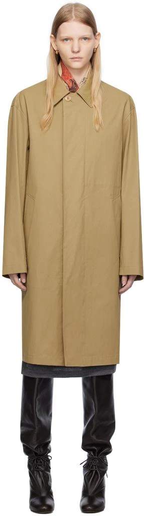 商品Lemaire|SSENSE Exclusive Tan Coat,价格¥9527,第1张图片