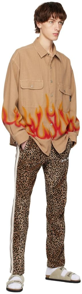 商品Palm Angels|Brown Animalier Track Pants,价格¥1560,第4张图片详细描述