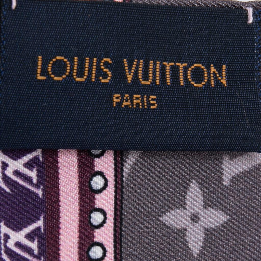 Louis Vuitton Purple Monogram Confidential Silk Bandeau商品第4张图片规格展示