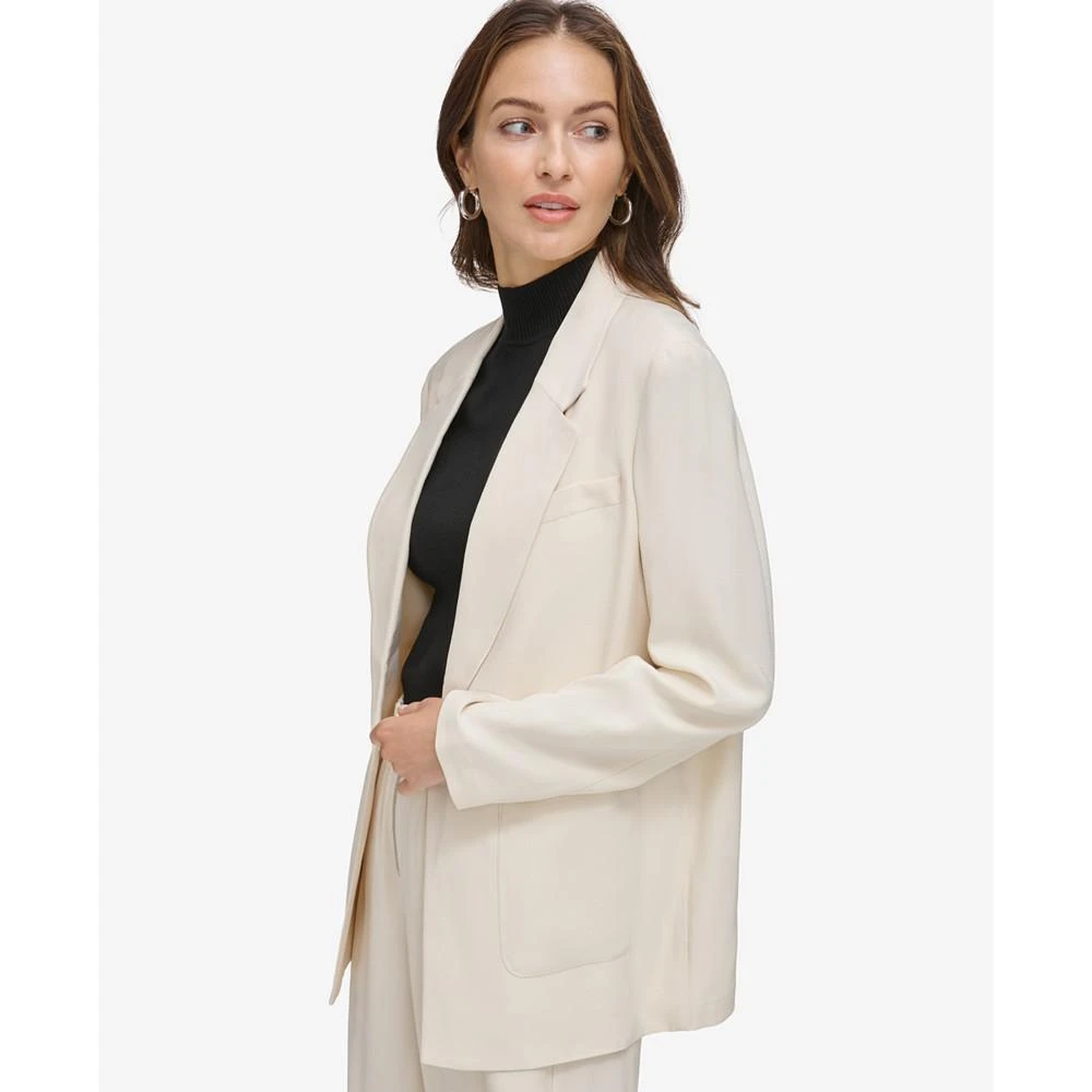 商品DKNY|Women's Patch Pocket One-Button Blazer,价格¥379,第3张图片详细描述