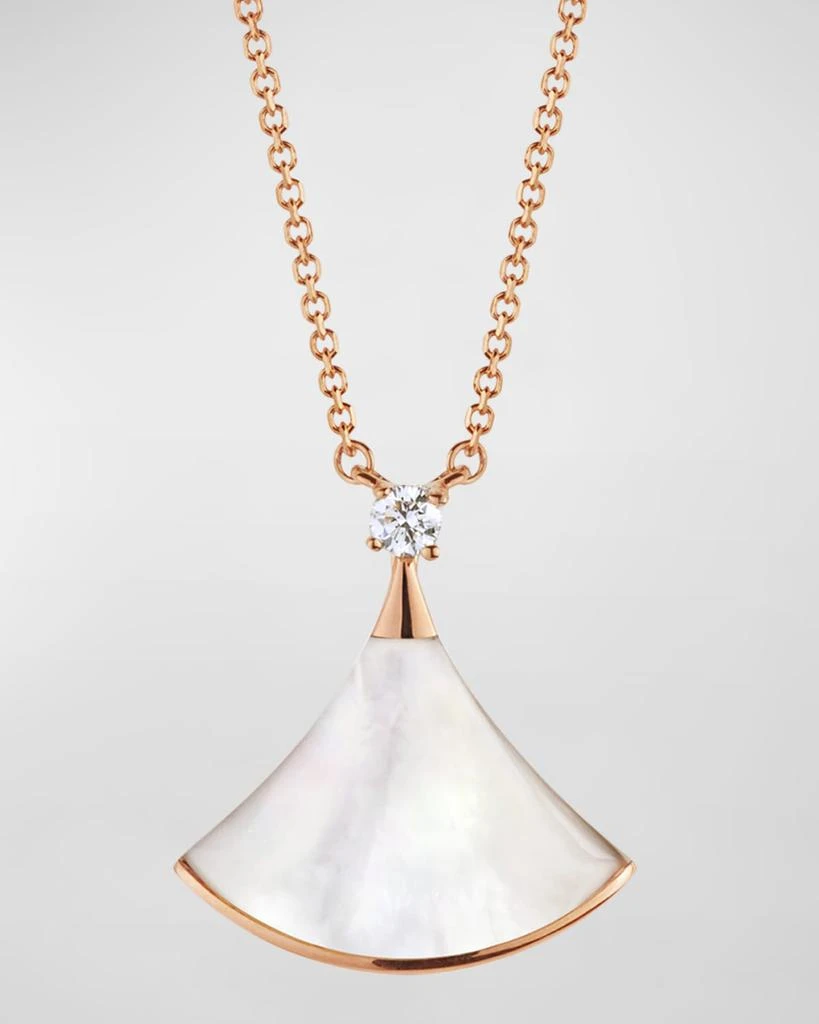 商品BVLGARI|Divas' Dream Rose Gold Pendant Necklace with Mother-of-Pearl,价格¥22438,第1张图片