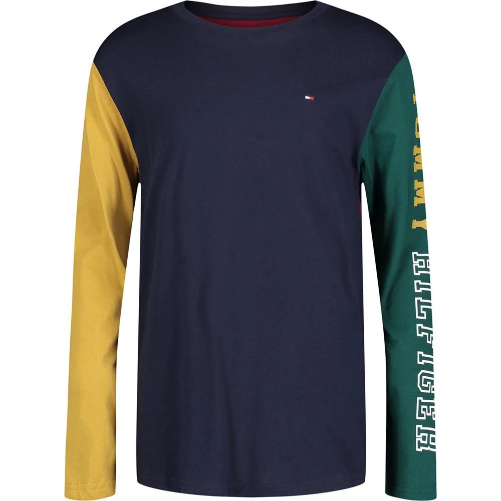 商品Tommy Hilfiger|Big Boys Stacked Long Sleeve T-shirt,价格¥178,第1张图片