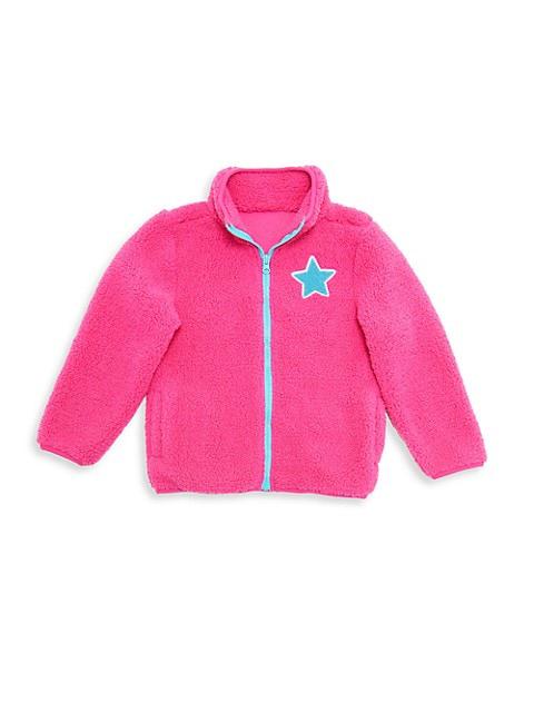 Little Girl's & Girl's Zip-Up Star Fleece商品第1张图片规格展示