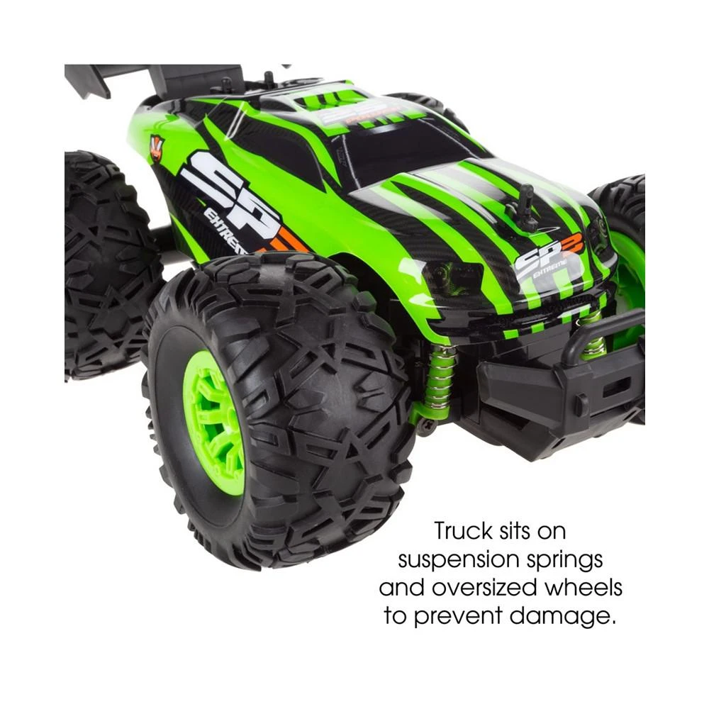 商品Trademark Global|Hey Play Remote Control Monster Truck - Off-Road Rugged Toy Vehicle With Spring Suspension Oversized Wheels For Kids,价格¥513,第5张图片详细描述