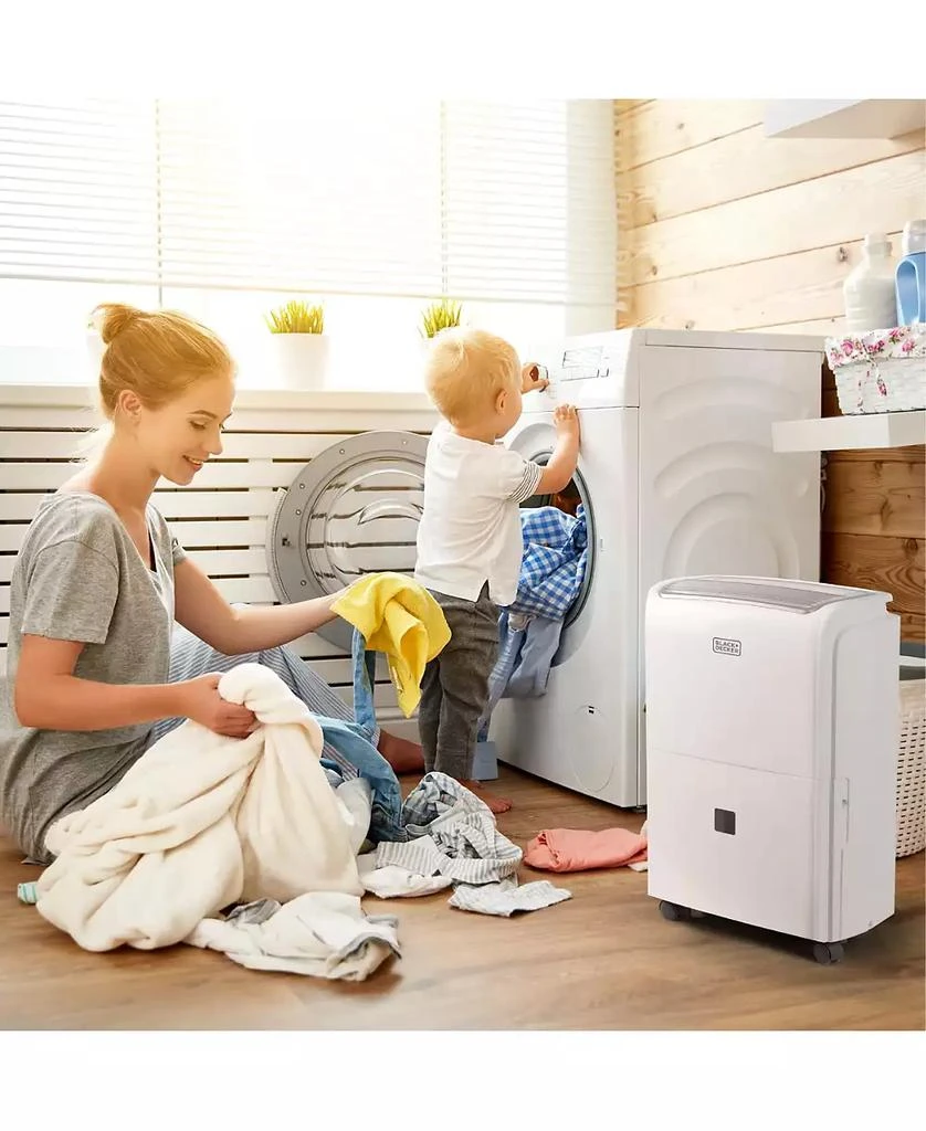商品Black & Decker|BLACK+DECKER 3000 Sq. Ft. Dehumidifier for Large Spaces and Basements, Energy Star Certified, BDT30WTB, White,价格¥1494,第5张图片详细描述
