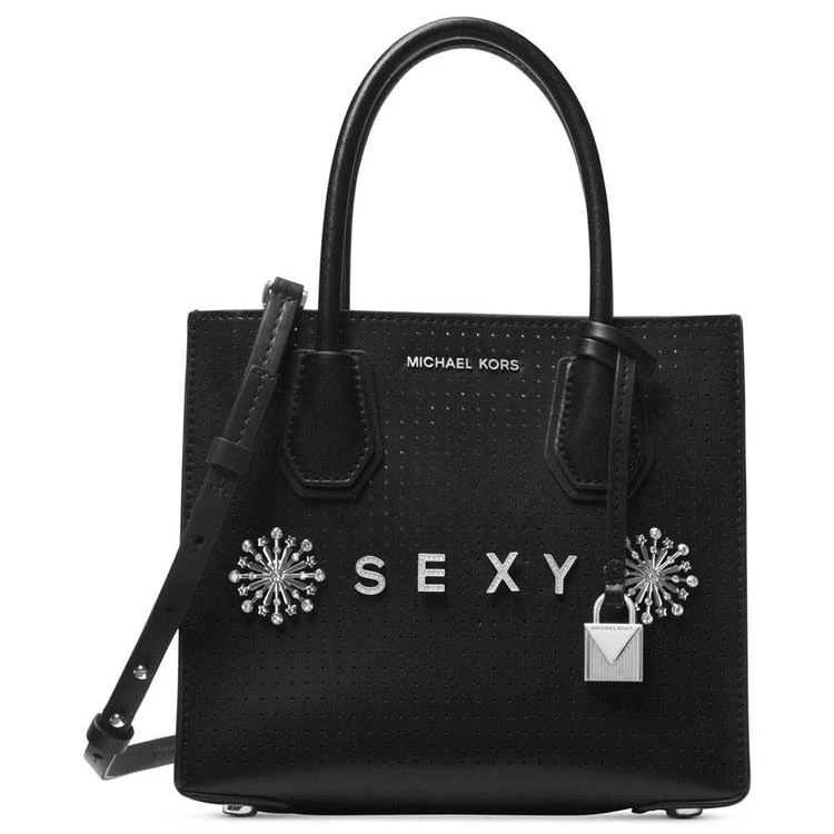 商品Michael Kors|Mercer 中号皮质手提包,价格¥993,第1张图片
