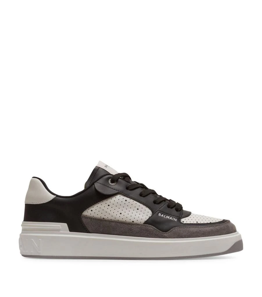 商品Balmain|Leather B-Court Flip Sneakers,价格¥5504,第1张图片