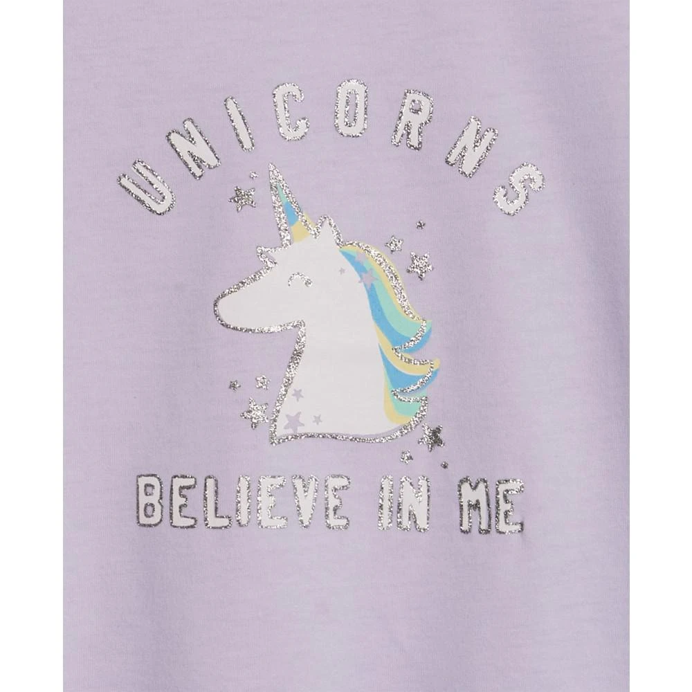 商品Epic Threads|Little Girls Unicorns Believe Graphic T-shirt, Created For Macy's,价格¥61,第3张图片详细描述