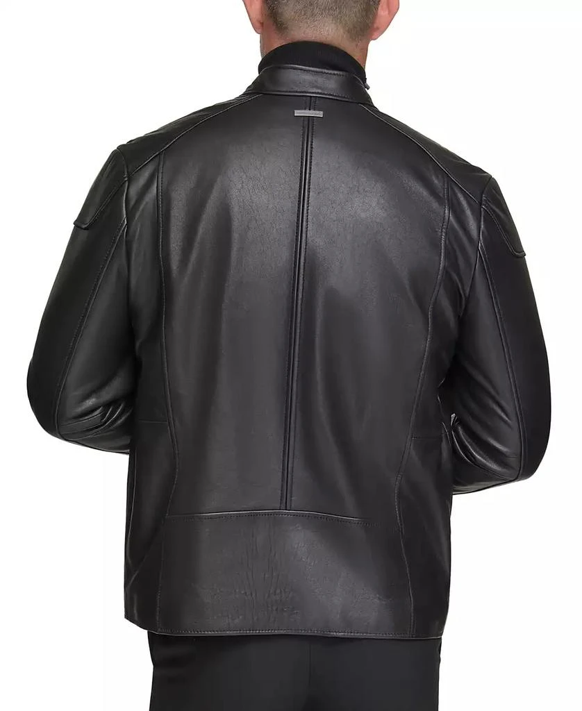 商品Marc New York by Andrew Marc|Men's Bantam Racer Style Lamb Leather Jacket,价格¥1767,第2张图片详细描述