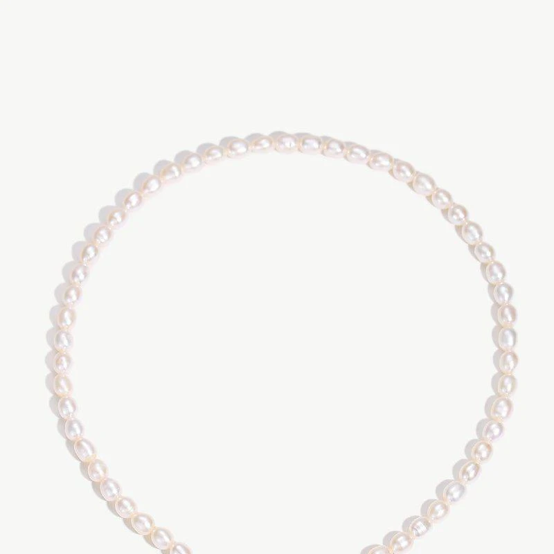 商品Classicharms|Esmée Aquamarine Glaze Heart Pendant Pearl Necklace,价格¥869,第1张图片