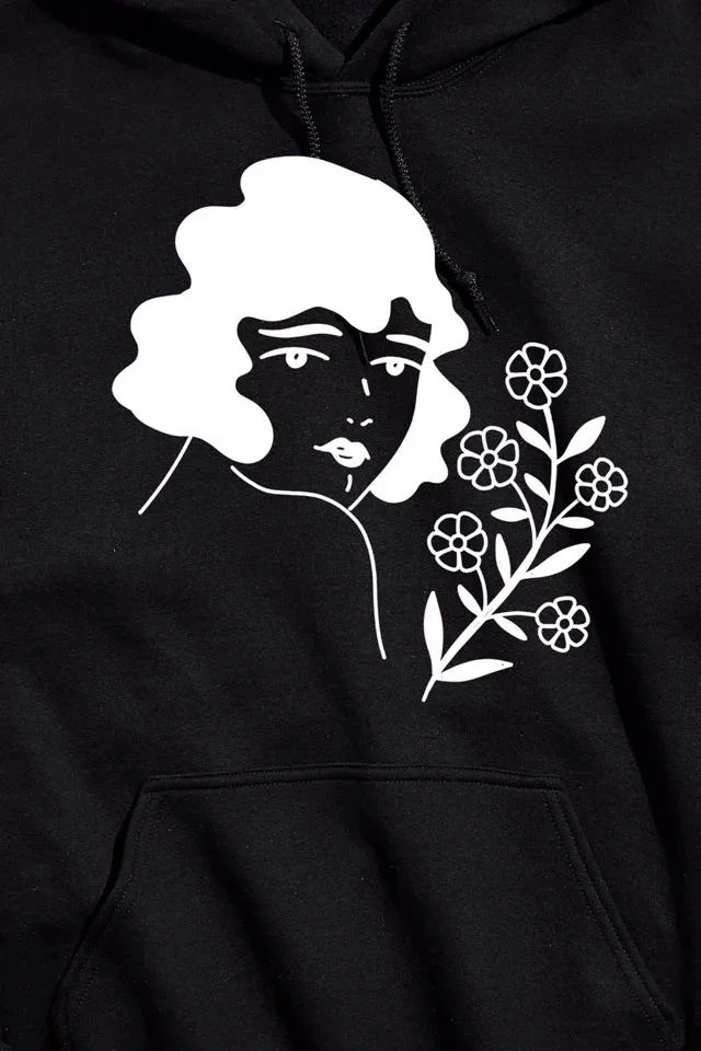 商品Urban Outfitters|Body Ruiner Flower Lady Hoodie Sweatshirt,价格¥233,第2张图片详细描述