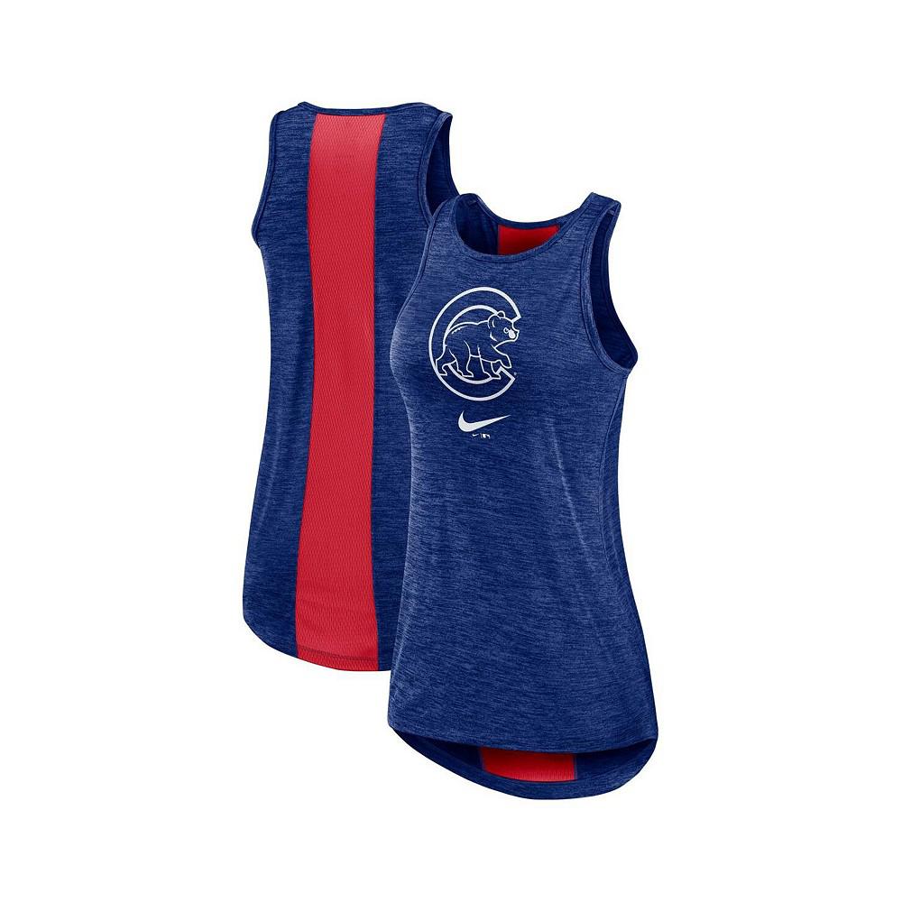 Women's Royal Chicago Cubs Right Mix High Neck Tank Top商品第1张图片规格展示