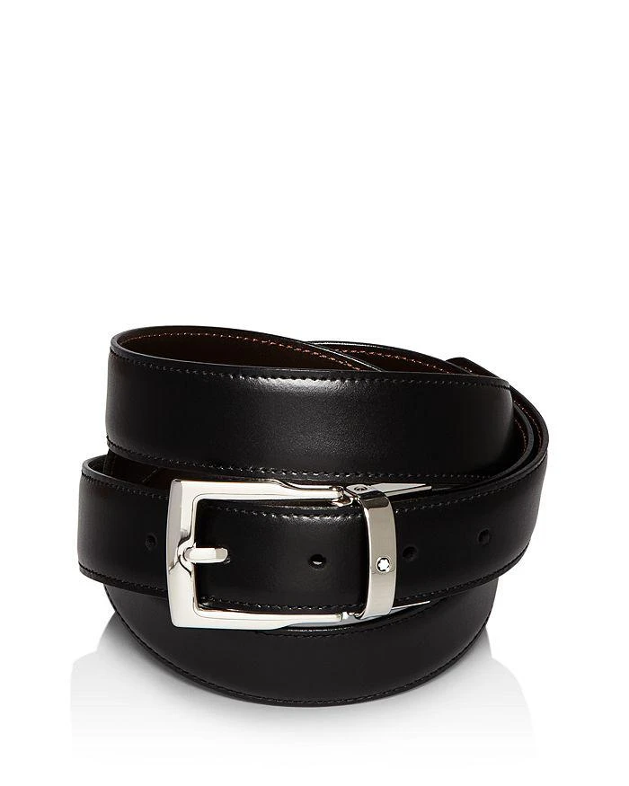 商品MontBlanc|Men's Rectangular Buckle Reversible Belt,价格¥2544,第1张图片