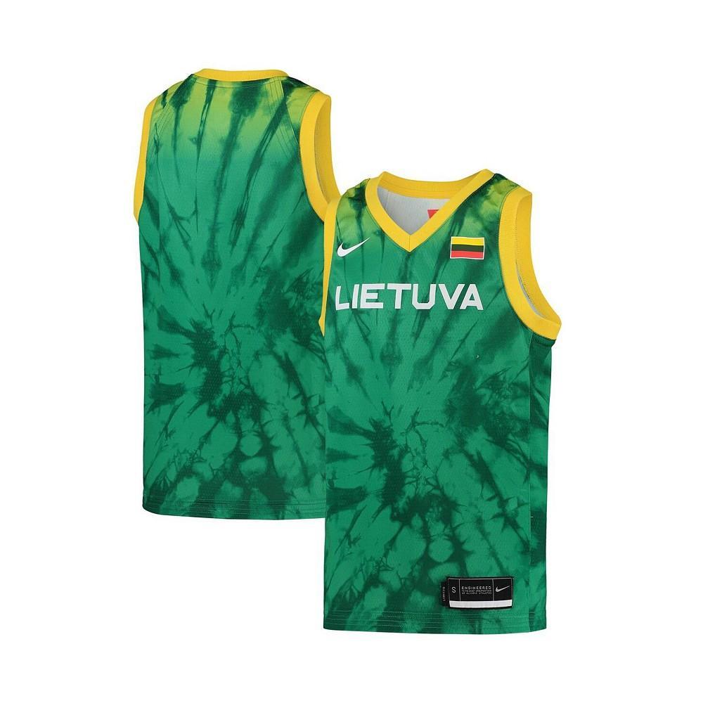 商品NIKE|Youth Boys Green Lithuania Basketball 2020 Summer Olympics Replica Team Jersey,价格¥553,第1张图片