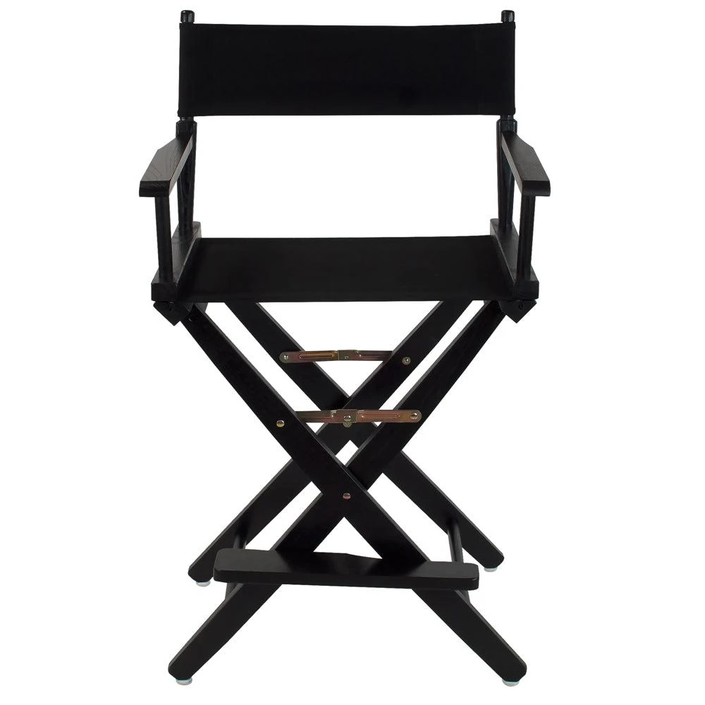 商品American Trails|Extra-Wide Premium 24"  Directors Chair Black Frame W/Black Color Cover,价格¥1061,第1张图片