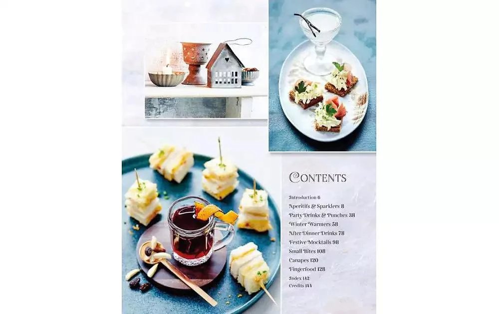 商品Barnes & Noble|Festive Cocktails & Canapes: Over 100 recipes for seasonal drinks & party bites by Ryland Peters & Small,价格¥126,第2张图片详细描述