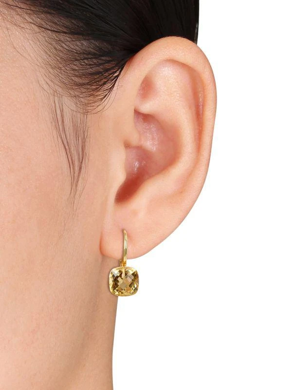 商品Sonatina|14K Yellow Gold & Citrine Solitaire Drop Earrings,价格¥4553,第2张图片详细描述