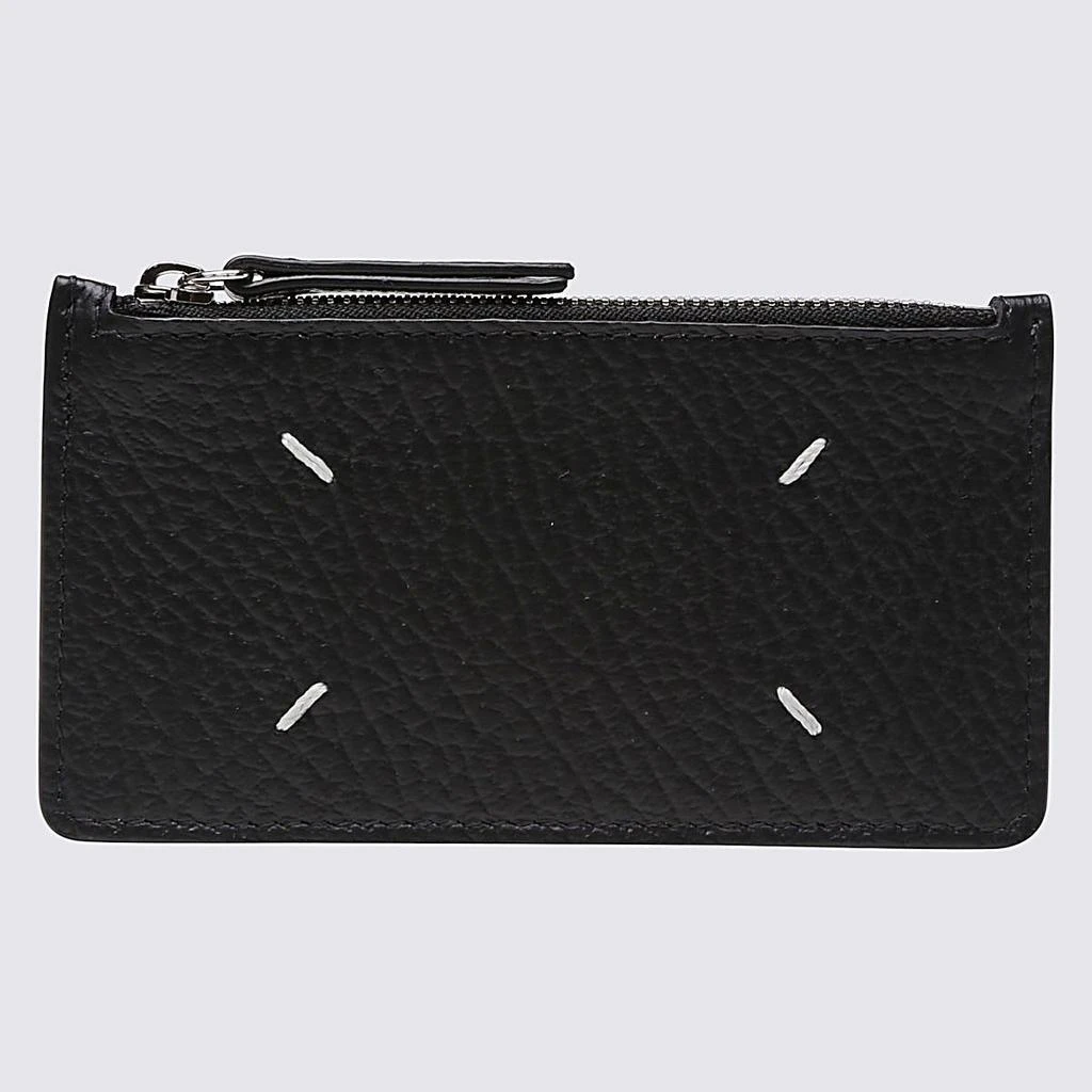 商品MAISON MARGIELA|MAISON MARGIELA BLACK LEATHER CARD HOLDER,价格¥2145,第1张图片