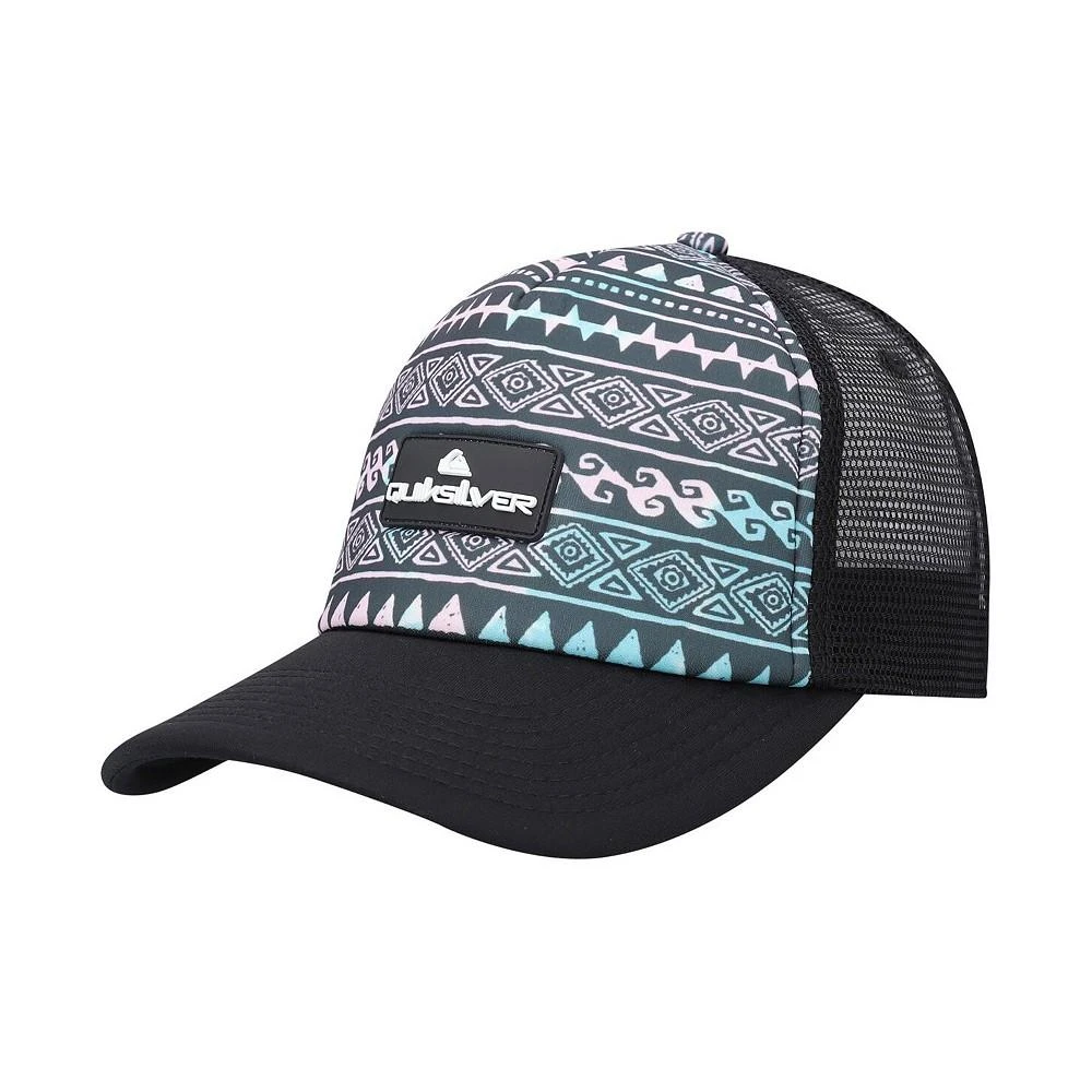 商品Quiksilver|Men's Navy Foam Grillson Trucker Snapback Hat,价格¥184,第1张图片