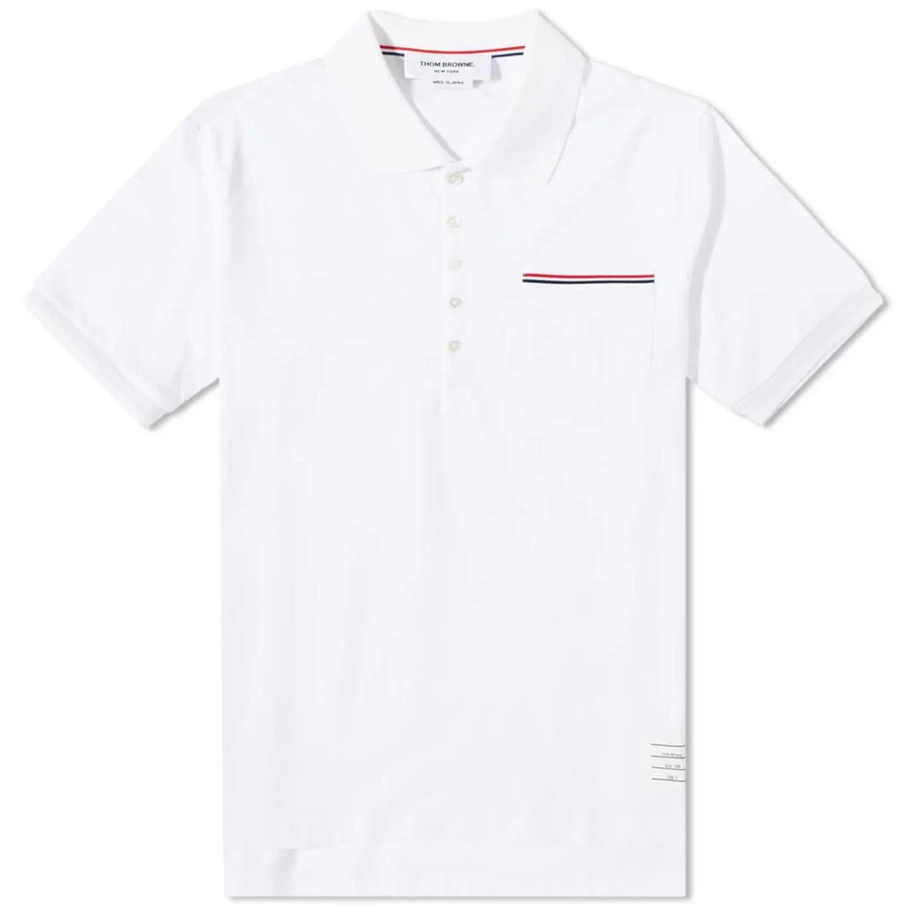 商品Thom Browne|Thom Browne Mercerised Pique Polo,价格¥4131,第1张图片