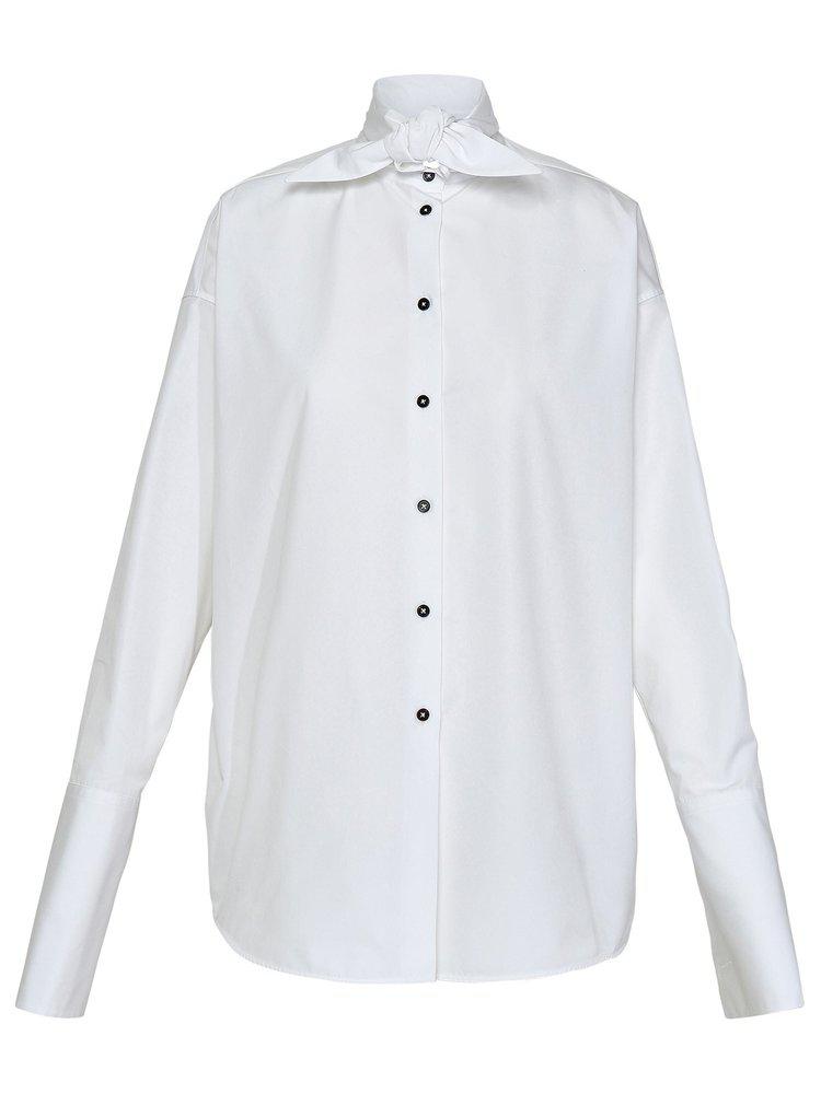 Jil Sander Long-Sleeve Button-Up Shirt商品第1张图片规格展示