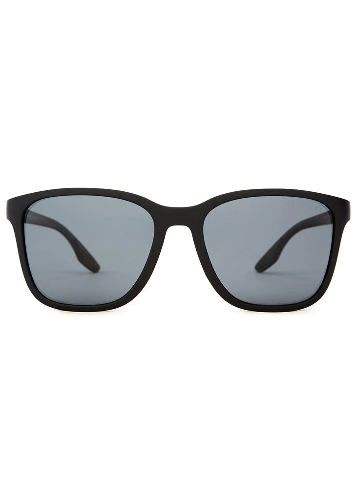 商品Prada|Matte black wayfarer-style sunglasses,价格¥1573,第2张图片详细描述