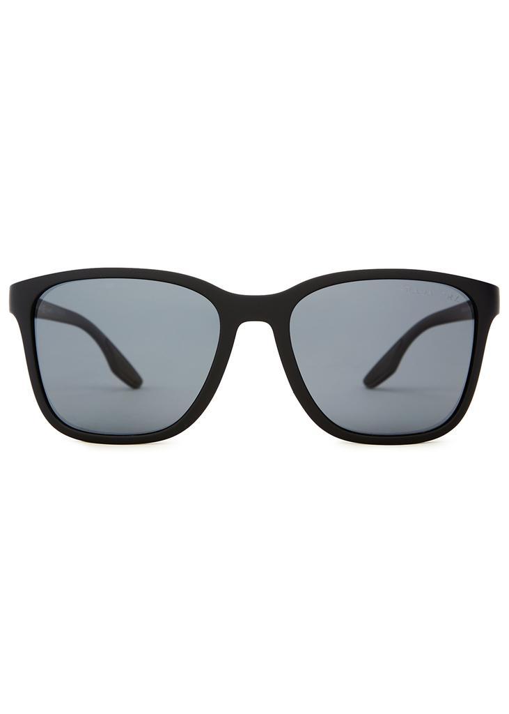 商品Prada|Matte black wayfarer-style sunglasses,价格¥1771,第4张图片详细描述