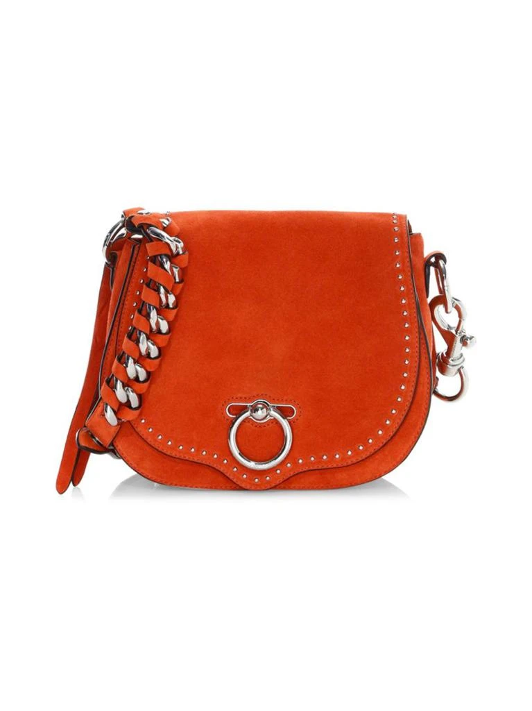 商品Rebecca Minkoff|Small Jean Suede Saddle Shoulder Bag,价格¥1563,第1张图片