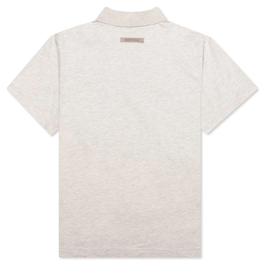 商品Essentials|Essentials Kid's S/S Polo - Light Heather Oatmeal,价格¥364,第2张图片详细描述