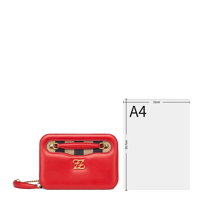 Fendi 芬迪 女士红色正反“F”图案链条包 8BT318-AAFG-F19TS 商品