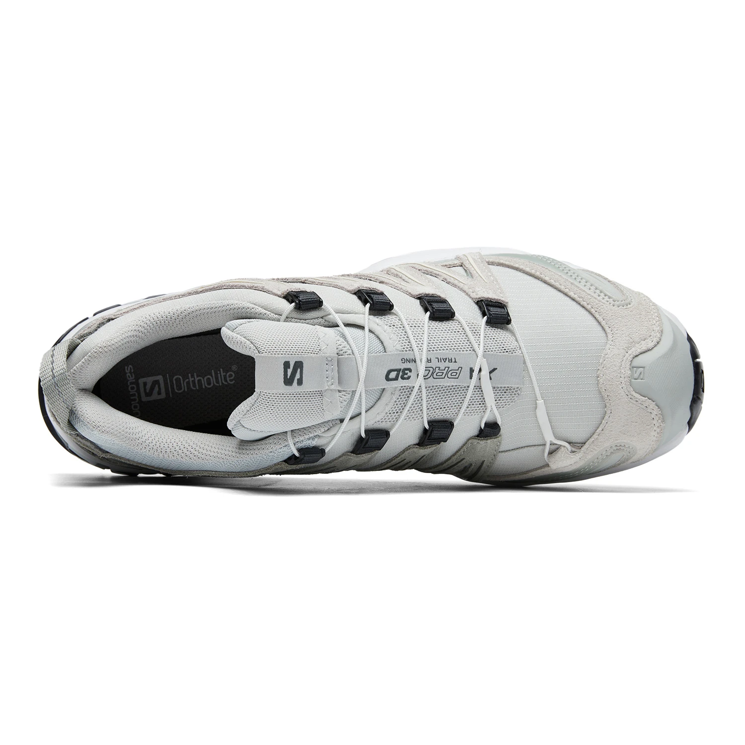 商品[国内直发] Salomon|萨洛蒙 XA PRO 3D SUEDE 舒适百搭 防滑耐磨透气 低帮 休闲跑步鞋 男女同款 黎明蓝铁灰色白色,价格¥1357,第6张图片详细描述
