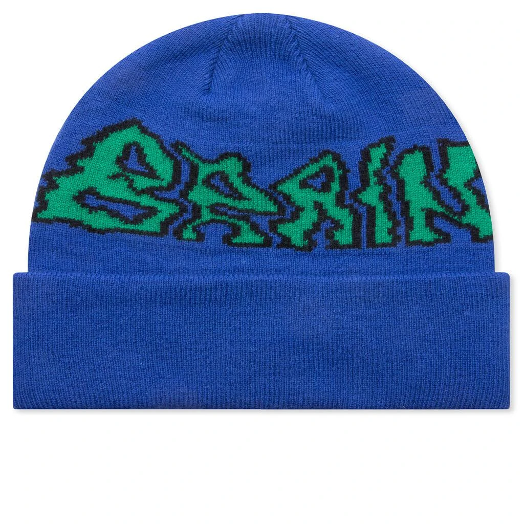 商品Brain Dead|Brain Dead Prehistoric Logo Wool Beanie - Blue,价格¥206,第1张图片