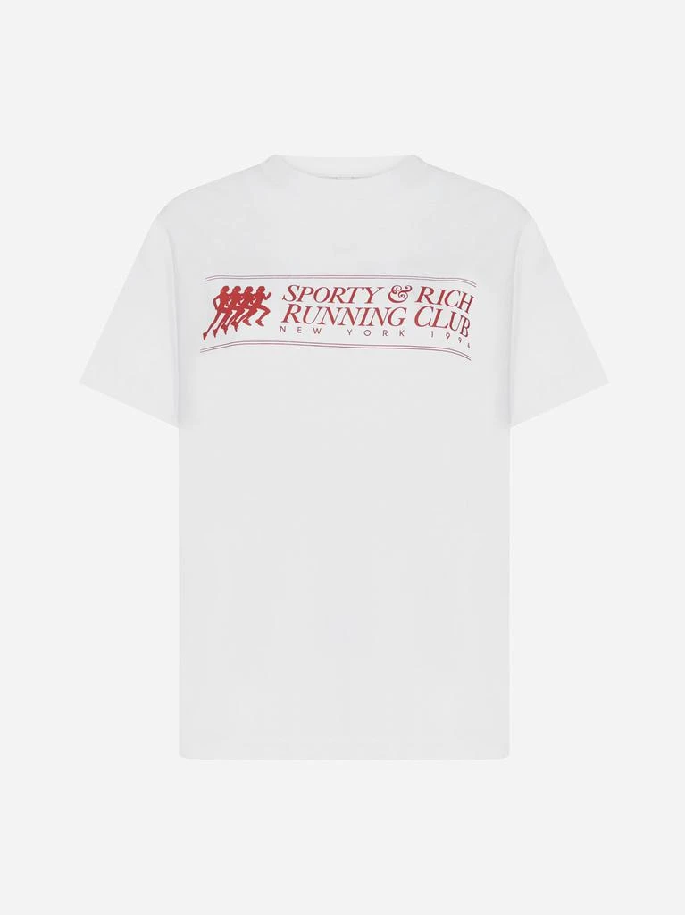 商品Sporty & Rich|94 Running Club cotton t-shirt,价格¥194,第1张图片