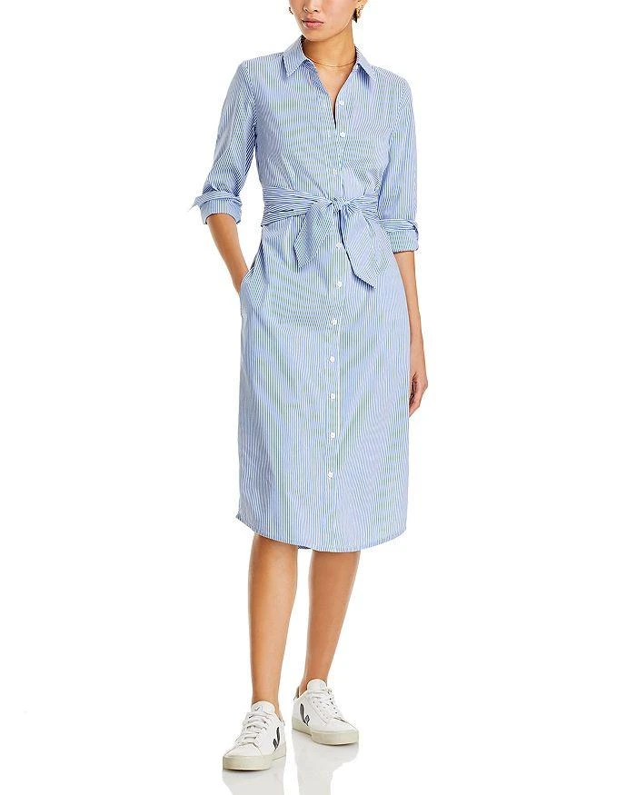 商品Derek Lam|Veronica Tie Waist Midi Shirt Dress,价格¥894,第1张图片详细描述