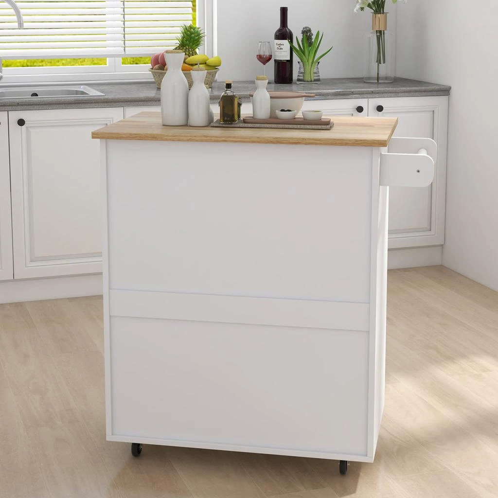 商品Simplie Fun|Kitchen island rolling trolley cart,价格¥2308,第5张图片详细描述