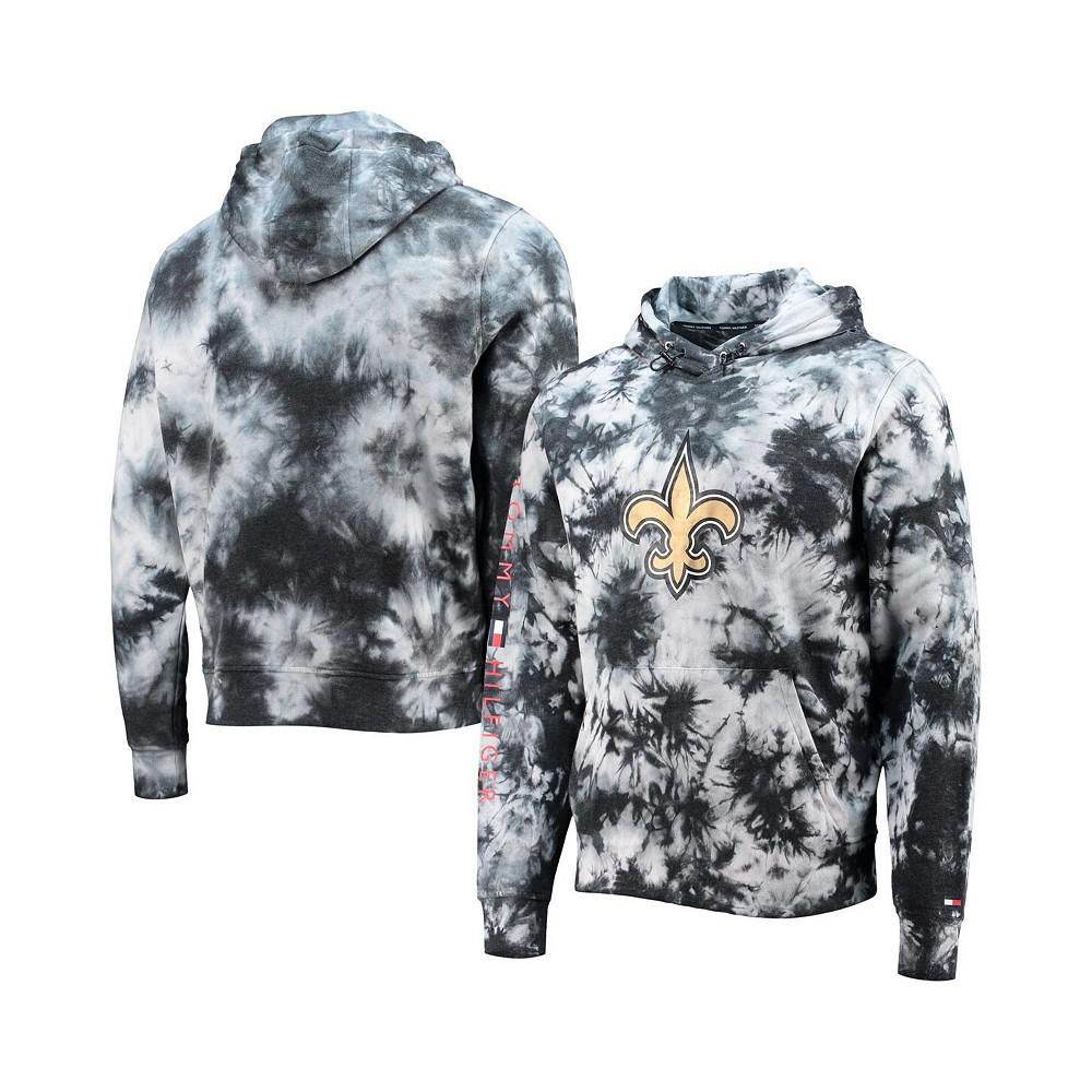 Men's Black New Orleans Saints Stanley Tie-Dye Pullover Hoodie商品第1张图片规格展示